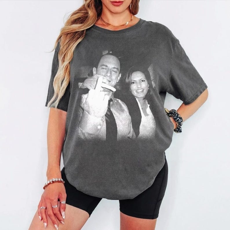 Camiseta vintage de Elliot Stabler y Olivia Benson, camiseta retro de La Ley y el Orden de los 90