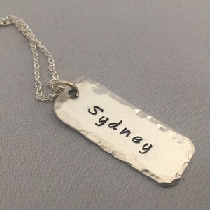 Mom Necklace/Jewelry with Kid&#39;s Name - Personalized Sterling Silver - Mother&#39;s Day