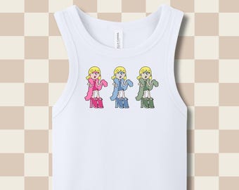 Lizzie McGuire Cropped Tank, Retro Lizzie, Hilary Duff Shirt, Micro rib Baby Tee, Disney Cute Lizzie McGuire