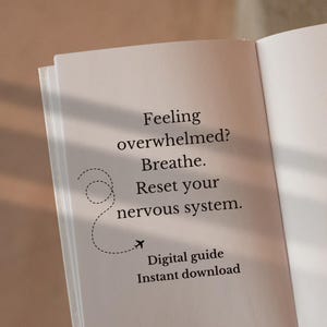 Stress Relief Printable Ebook | Anxiety & Burnout Reset Guide | Nervous System Calm | Digital Download