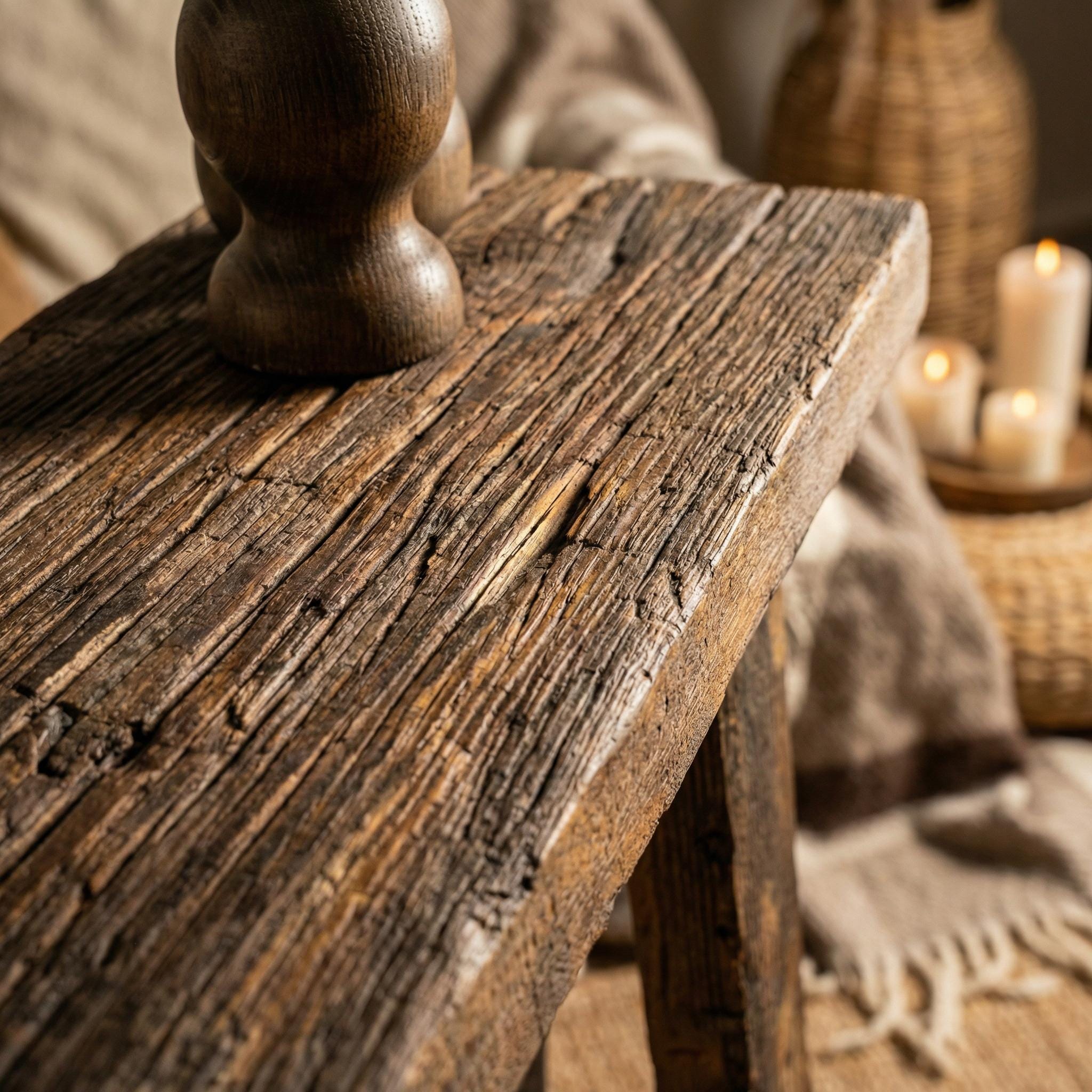 Rustic Table Color Way Rustic Console Table | Reclaimed Wood Entryway Low Table | Slim ...