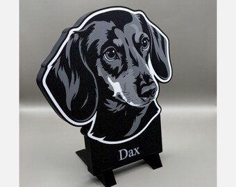 Estantería con retrato de perro personalizado: personalizada con tu foto