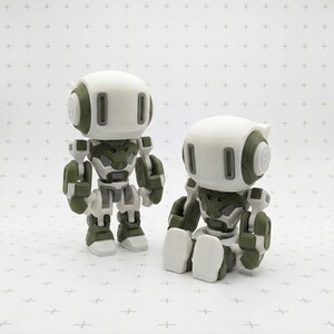 Figura de robot articulada impresa en 3D / Juguete de escritorio de ciencia ficción, objeto de colección antiestrés