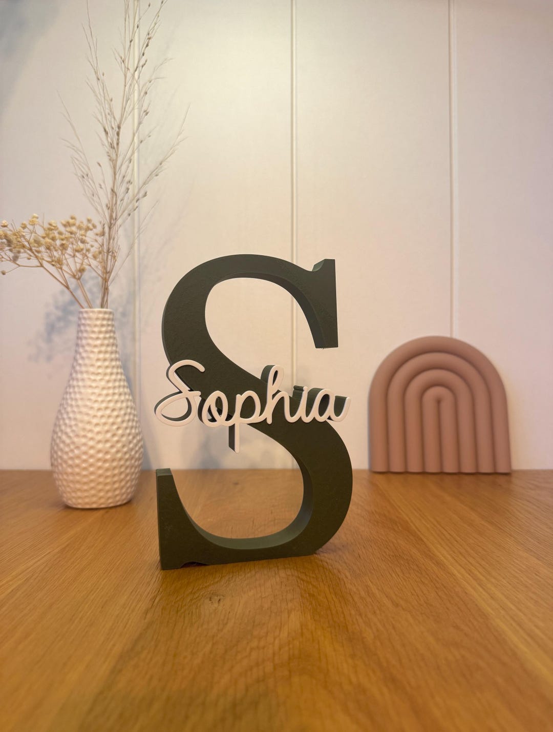 3D Printed Name Display Stand - Etsy