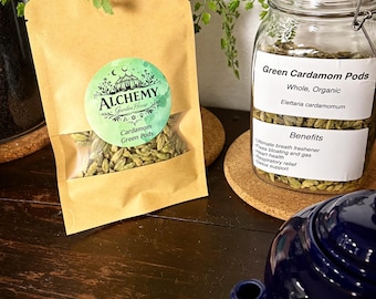 Whole Green Cardamom Pods Organic & Freshly Packaged