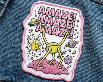 Rocky Project Hail Mary Embroidered Patch, Eridian Alien Sci-Fi Iron On Patch