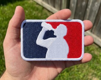 Funny Drinking League Embroidered Patch, Party Humor Iron On Sew On Applique, Novelty Social Club Badge Gift