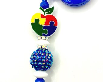 Teacher Puzzle Apple Badge