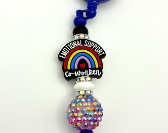 Emotional Support Co-worker Badge Reel