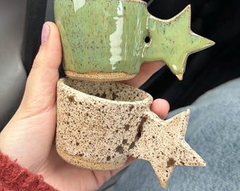 Handmade Star Espresso Mugs