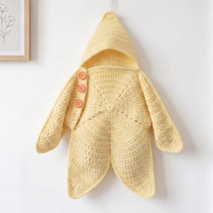 Modèle de gigoteuse étoile au crochet pour bébé | Tutoriel PDF pour gigoteuse et barboteuse nouveau-né (téléchargement numérique PDF)