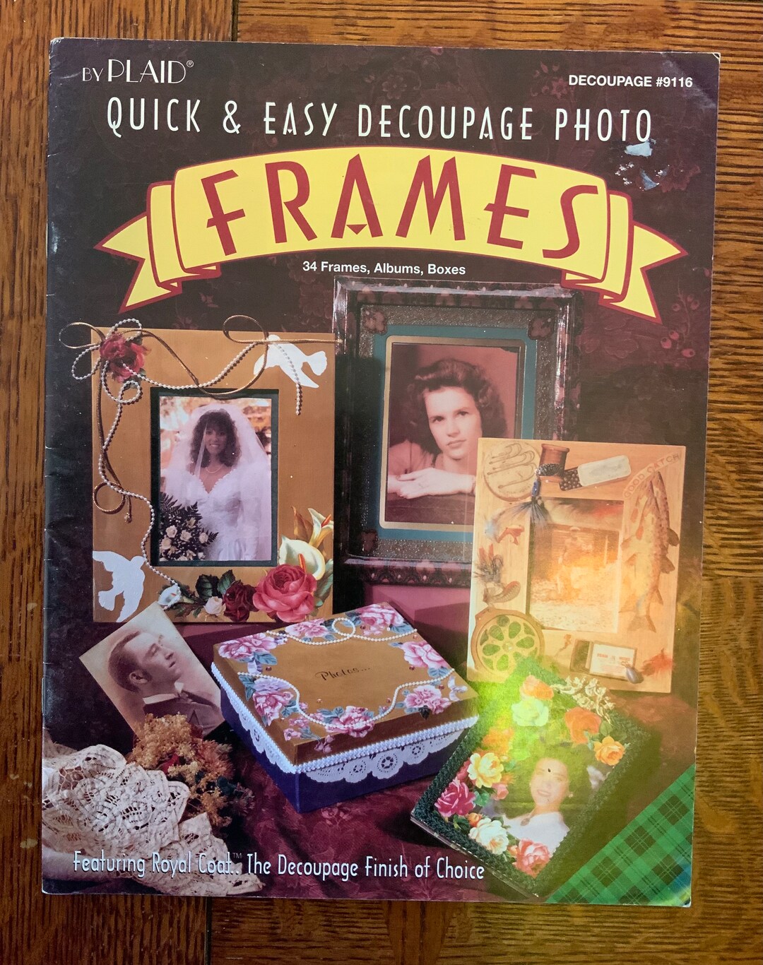 Decoupage Frames, 34 Frames, Albums, Boxes Projects, by Plaid Designs