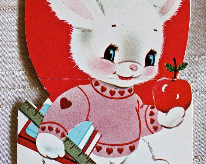 Vintage Bunny Valentine Etsy