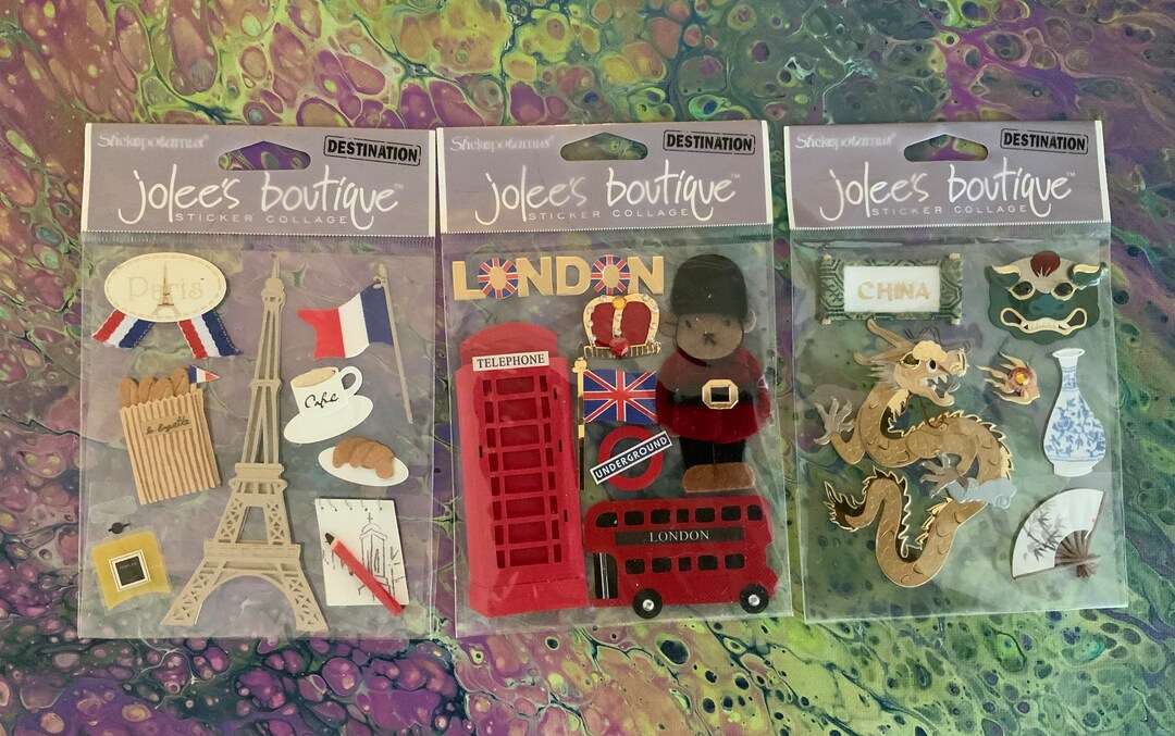 Vintage Jolees Sticker Packs Your Choice Paris London or Etsy