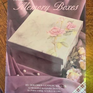 Plaid  Vintage Memory Boxes Decorative Painting Book #8946 1994