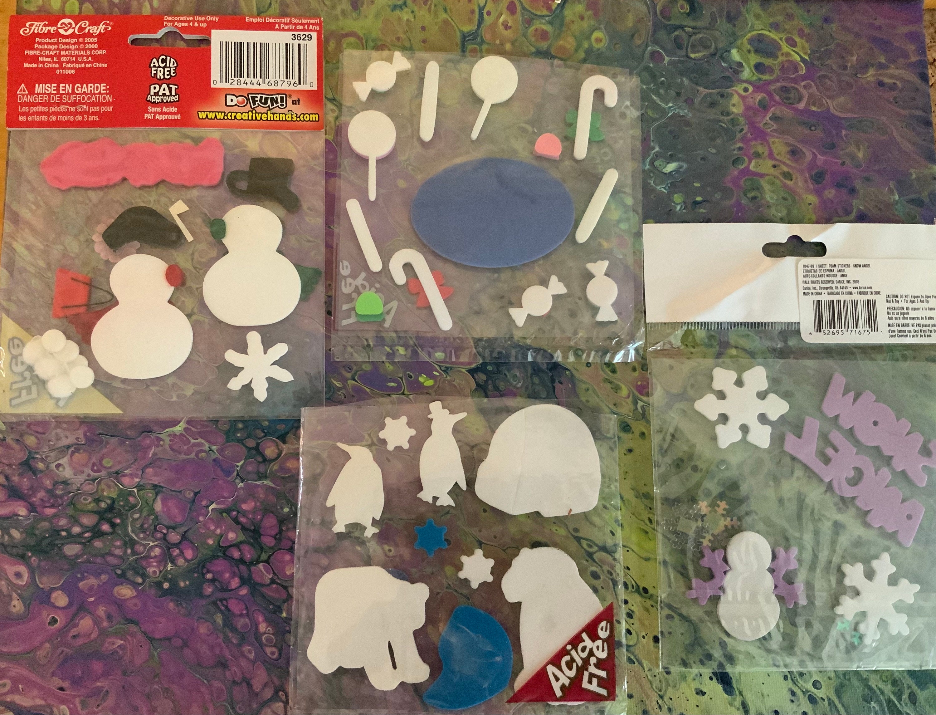 Christmas Foam Stickers, to Create the Nativity Scene, 17 Stickers
