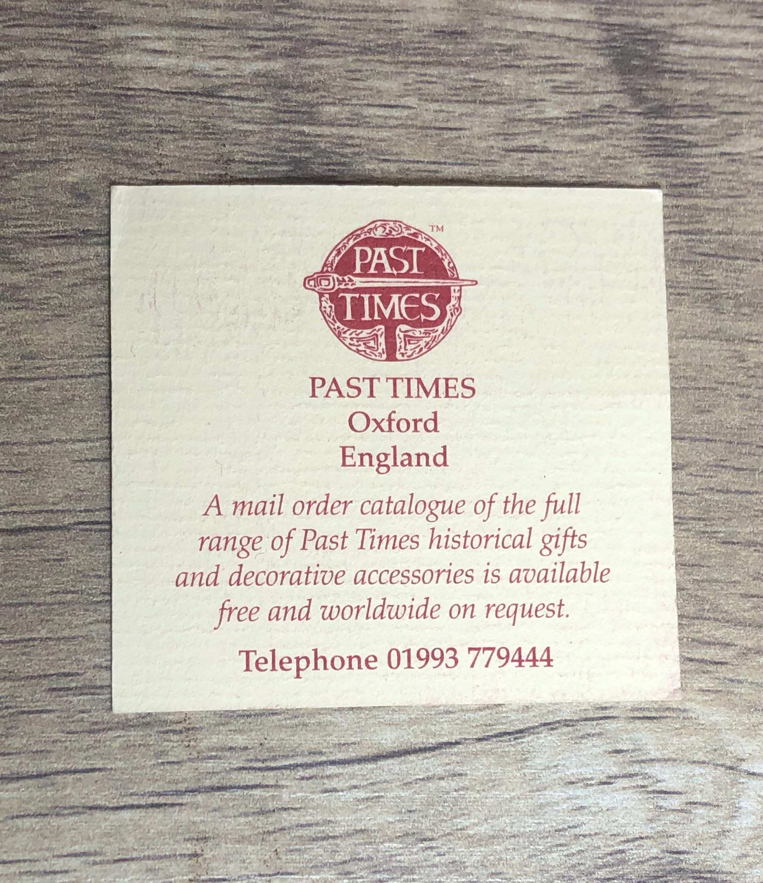 Past Times Co. ガラス製ペーパーウェイト、ロセッティの「愛された人 