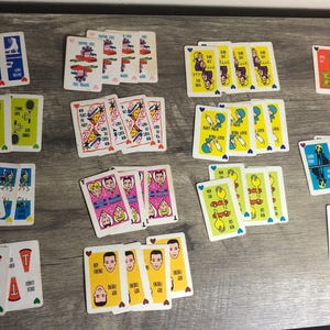 Juego de cartas de juego de mesa Tammy vintage y juego de cartas de frases completo, década de 1950 y 1960