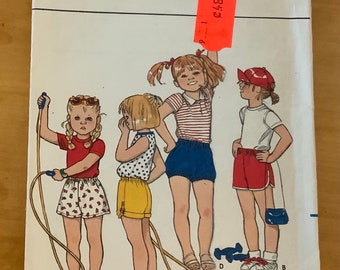 Patron de Couture vintage Butterick - 4366 - Short enfant taille 5