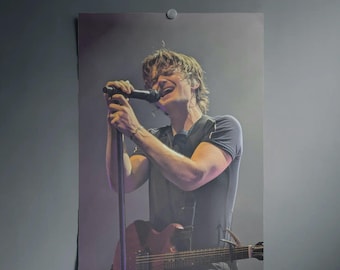 Póster del concierto en vivo de Joe Keery - Arte mural de rock indie, impresión musical de descarga digital, decoración de cantautor, foto de músico imprimible al instante