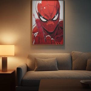 Spider-Man Marvel Poster - Aesthetic Peter Parker Wall Art, Cinematic Web-Slinger Print, Modern Superhero Cinema Decor image 2