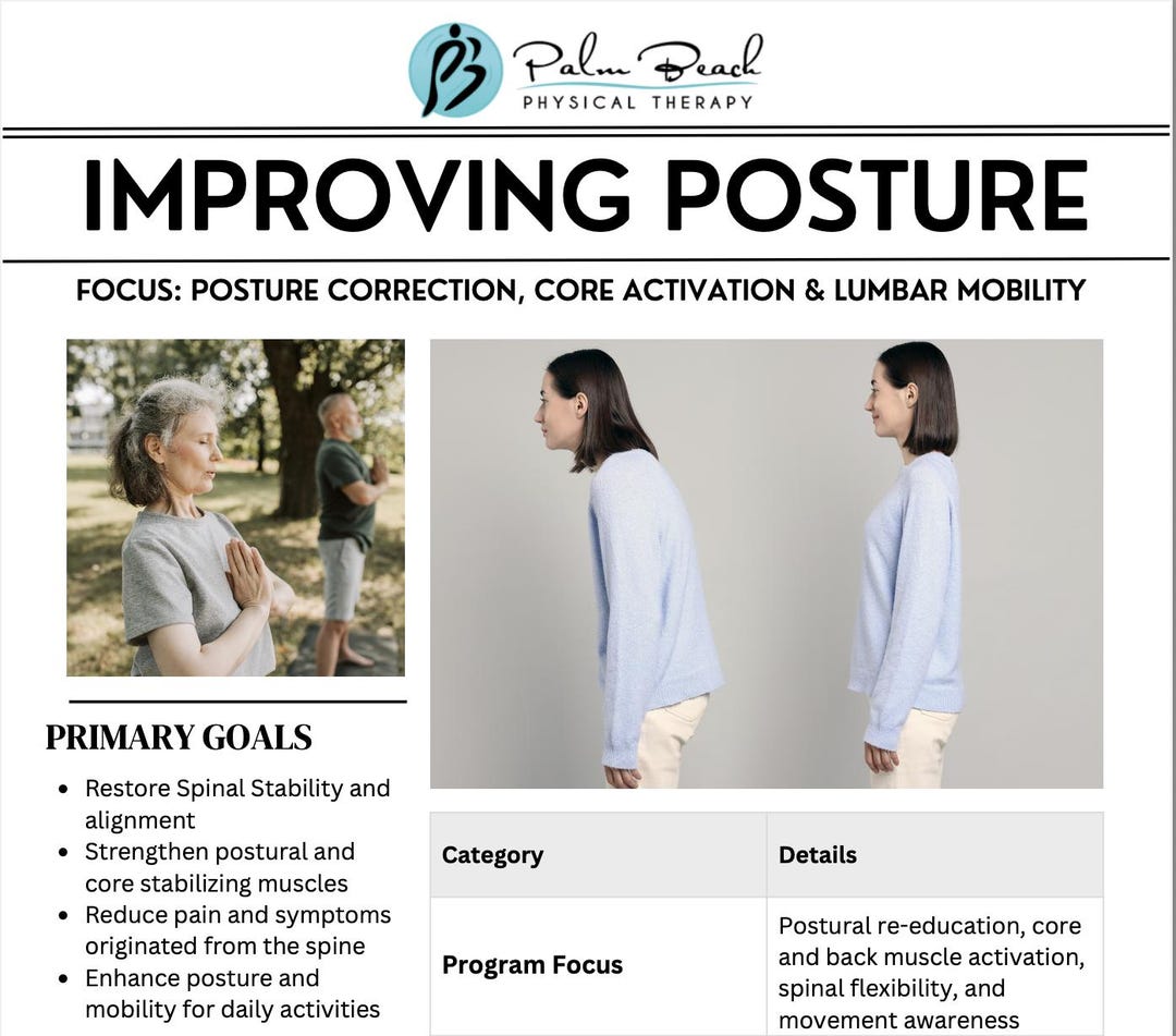 Improve Posture Exercise Program for Seniors, Decrease Pain & Improve ...