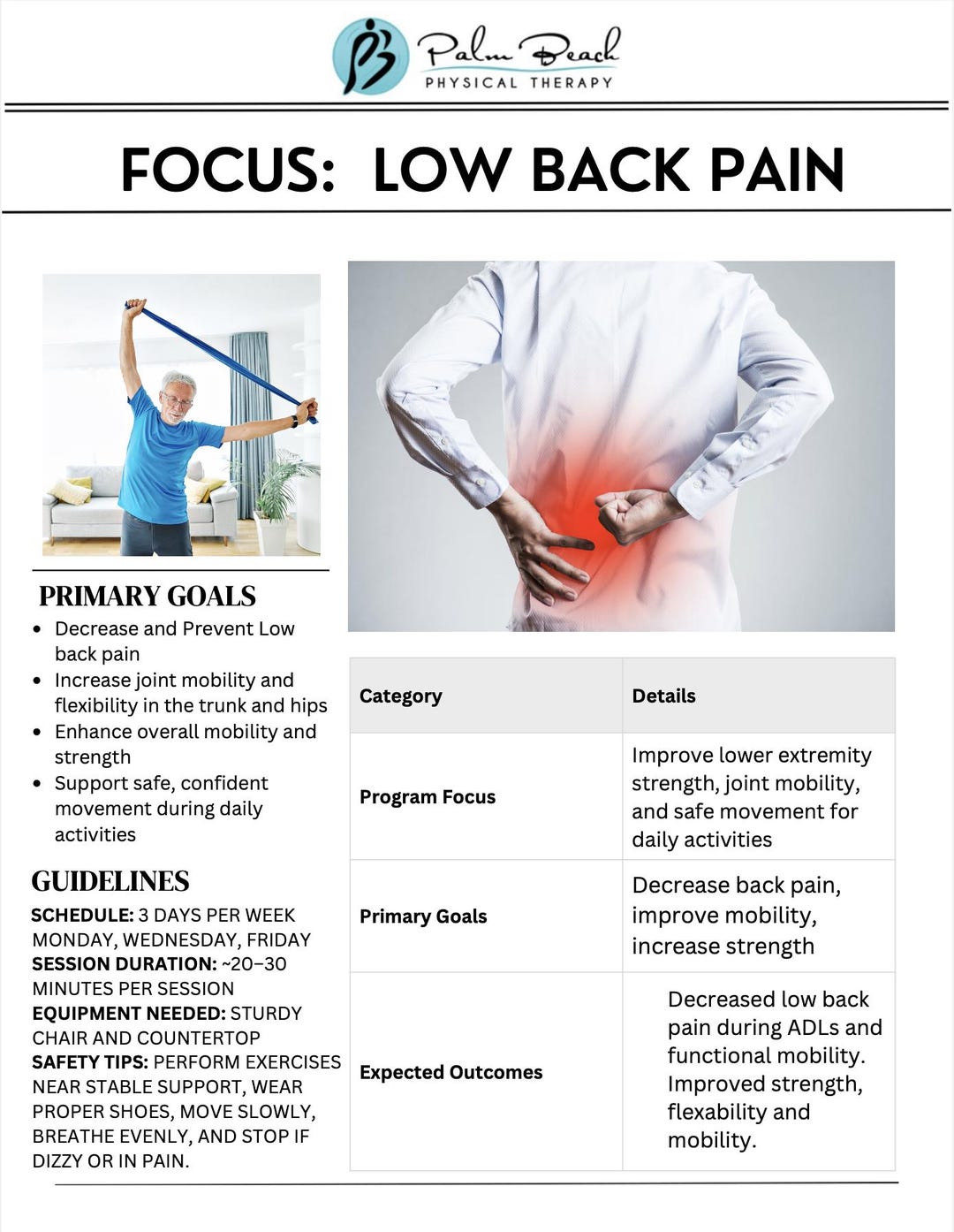 Exercises for Low Back Pain, Home Exercises for Back Pain Relief ...