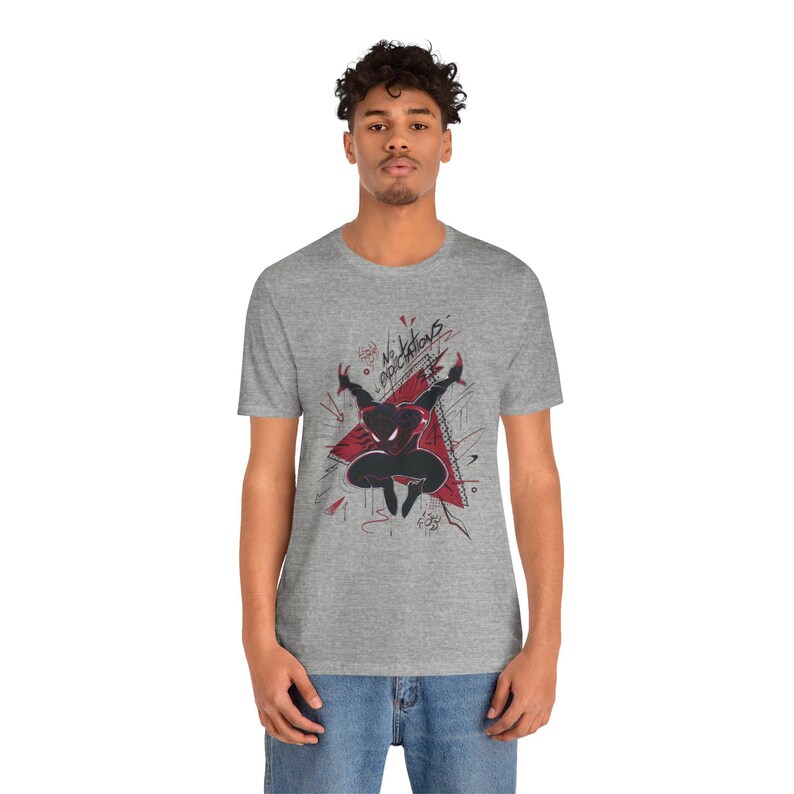 Spider Graffiti Shirt Urban Streetwear Tee Alternative Graphic T Shirt Edgy Art Gift Unisex Casual Top image 14