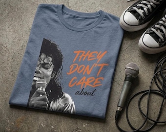 Michael Jackson They Don't Care Graphic T-Shirt, Vintage 90s Music Tee