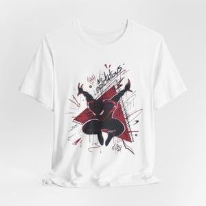 Spider Graffiti Shirt Urban Streetwear Tee Alternative Graphic T Shirt Edgy Art Gift Unisex Casual Top image 4