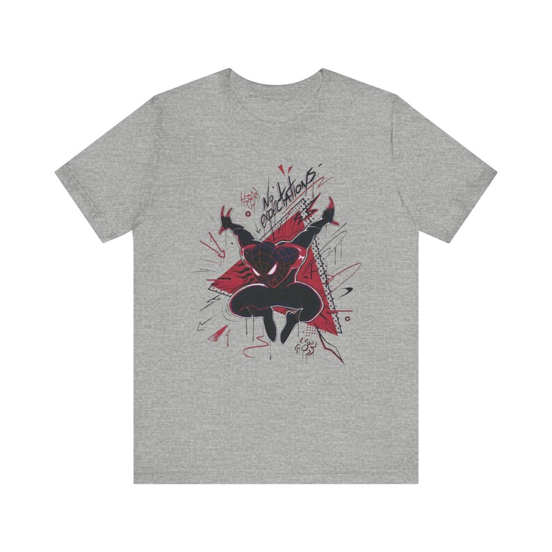 Spider Graffiti Shirt Urban Streetwear Tee Alternative Graphic T Shirt Edgy Art Gift Unisex Casual Top image 8