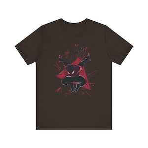 Spider Graffiti Shirt Urban Streetwear Tee Alternative Graphic T Shirt Edgy Art Gift Unisex Casual Top image 6