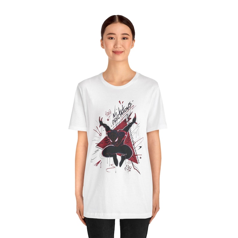 Spider Graffiti Shirt Urban Streetwear Tee Alternative Graphic T Shirt Edgy Art Gift Unisex Casual Top image 12
