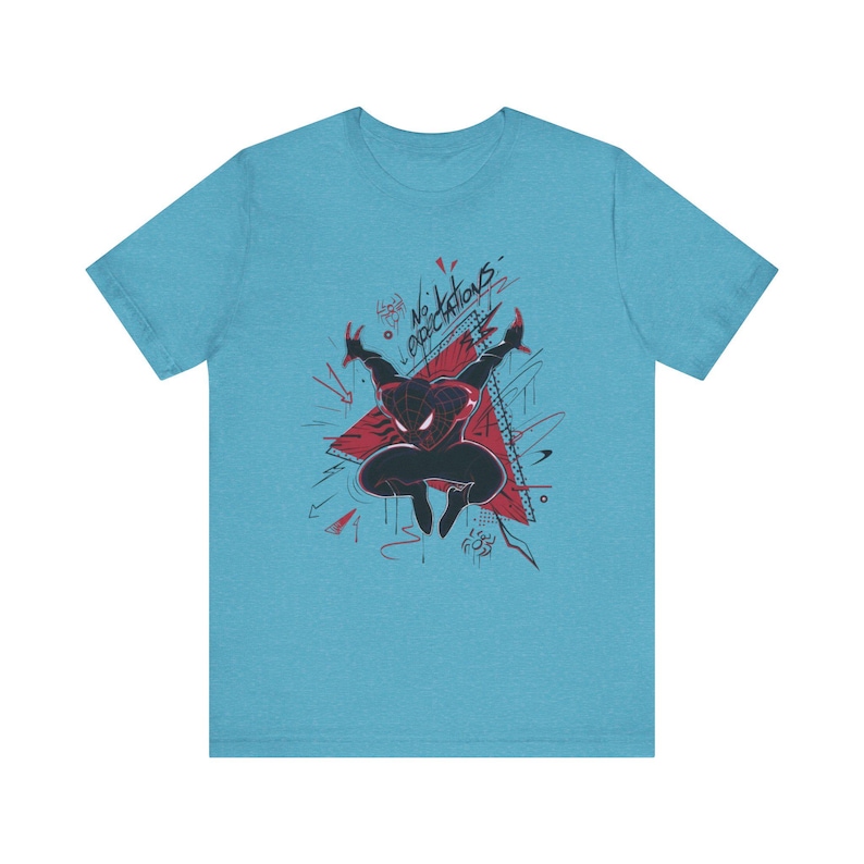 Spider Graffiti Shirt Urban Streetwear Tee Alternative Graphic T Shirt Edgy Art Gift Unisex Casual Top image 9