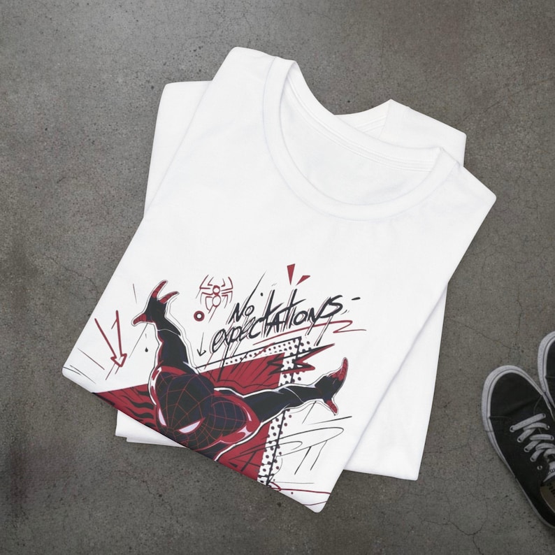 Spider Graffiti Shirt Urban Streetwear Tee Alternative Graphic T Shirt Edgy Art Gift Unisex Casual Top image 3