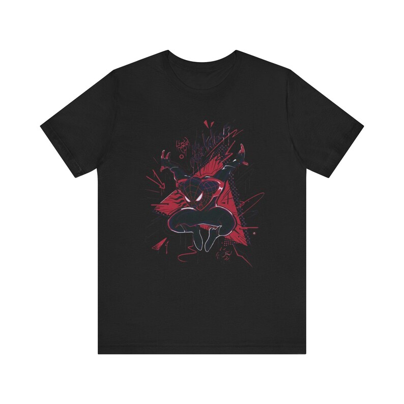 Spider Graffiti Shirt Urban Streetwear Tee Alternative Graphic T Shirt Edgy Art Gift Unisex Casual Top image 7