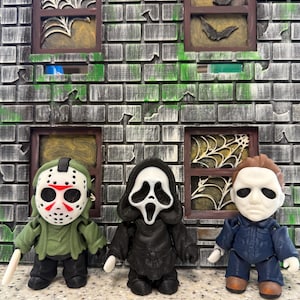 Horrorfilmminiaturen: 3D-geprinte slasherfiguren