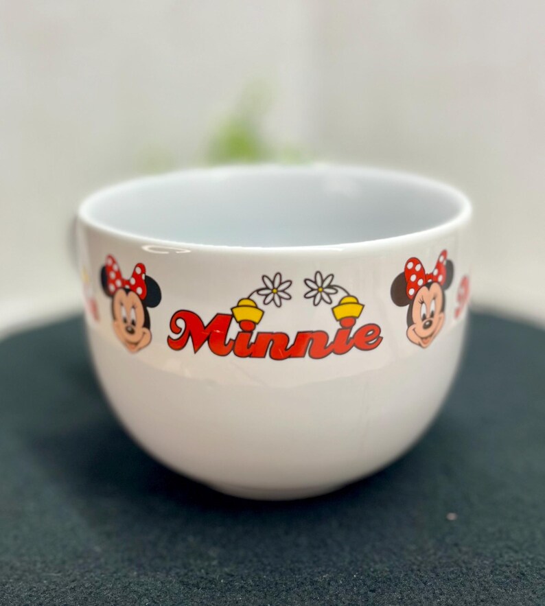 Oversized Disney Minnie Mouse Coffee Soup Mug EUG Large Ceramic Classic Minnie Bild 7