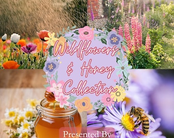 Wildflower and Honey Decor Box | Cottage Garden Aesthetic | Bee & Floral Inspired Decor