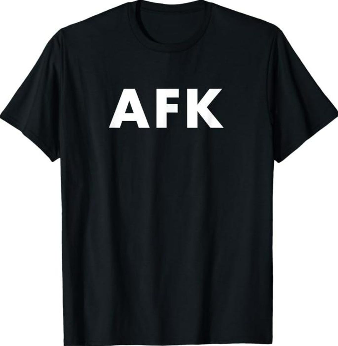 AFK Funny Gamer T Shirt Minimal Gaming Tee Nerd Humor Shirt Gift for ...