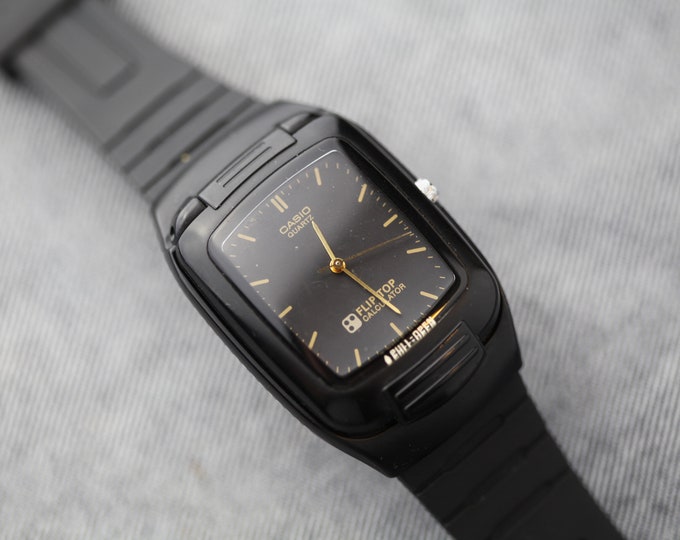 Vintage Casio Flip Top Calculator Digital Watch in Working Condition - Etsy