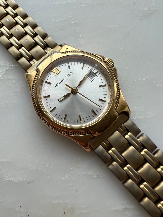 Vintage Hamilton womens quartz watch with original