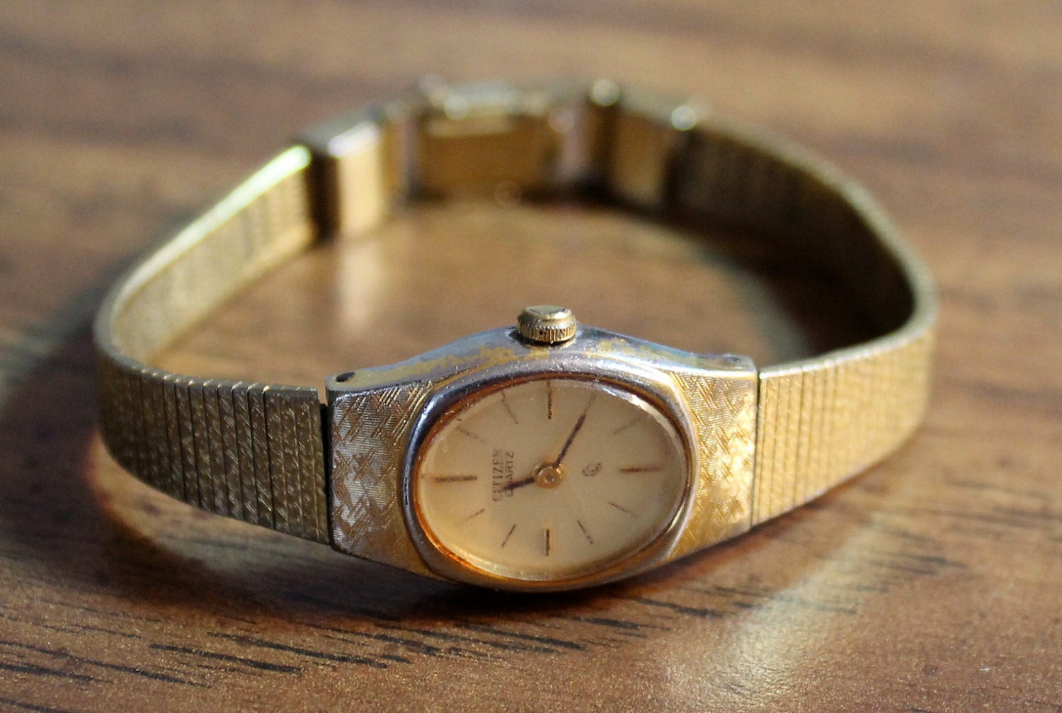 Vintage Ladies Citizen Quartz Watch Gold Tone Etsy