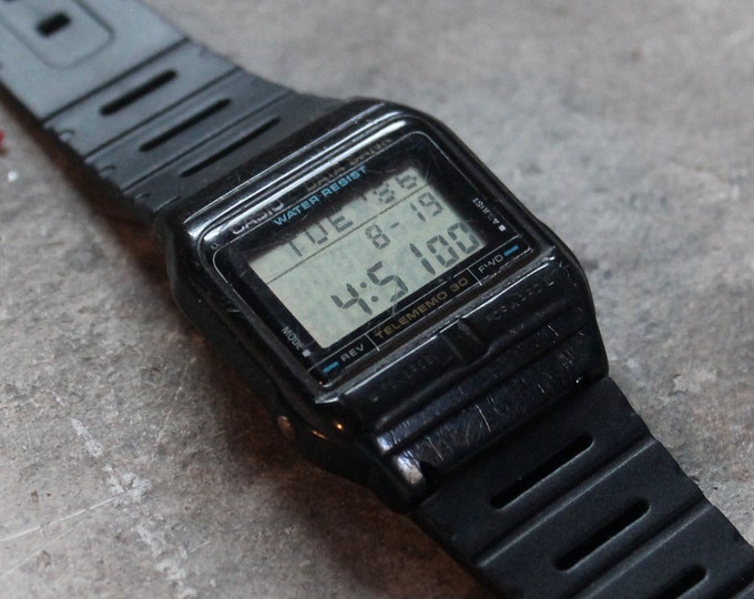 how to set digital time on casio telememo 30