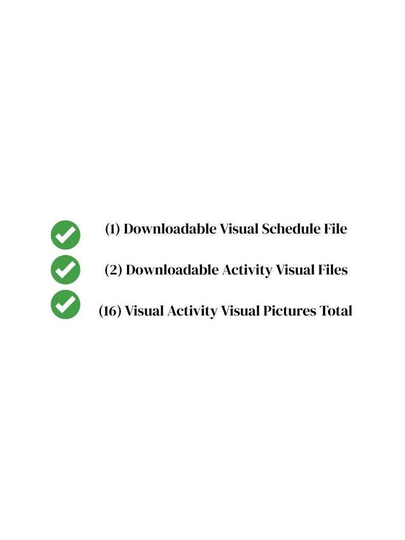 Visual Schedule Activity Cards for Preschool | ABA Visuals for Autism ...