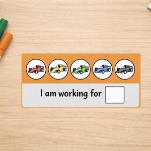Race Car Token Board for Autism | ABA 5 Token Reinforcement Chart | Preschool Behavior Printable