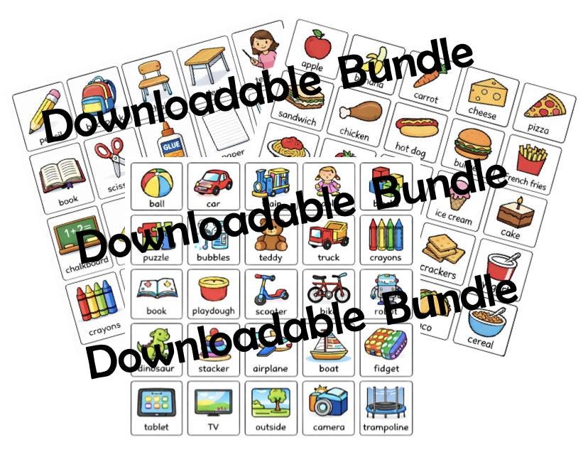 PECS Communication Cards Bundle | Autism Visual Supports | ABA Therapy ...