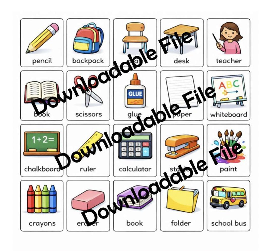 School PECS Pictures | Autism Communication Cards | Classroom Visual ...