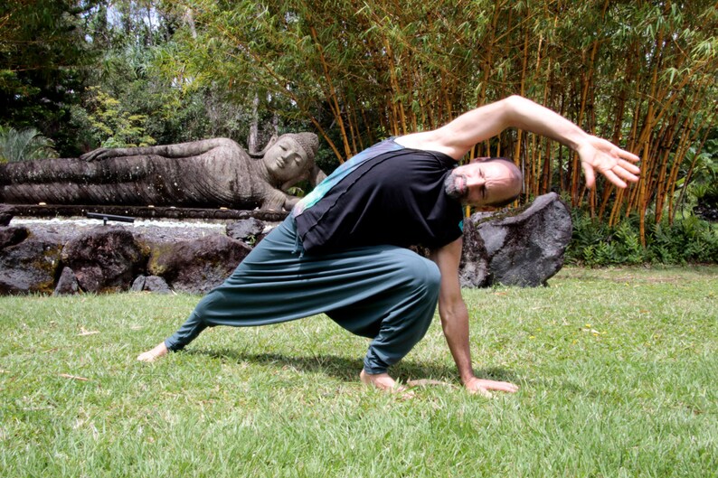 Organic yoga clothing yoga pants Soy cotton blend Men and Etsy