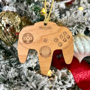 N64 Controller Ornament: Personalized Gamer Christmas Tree Decor